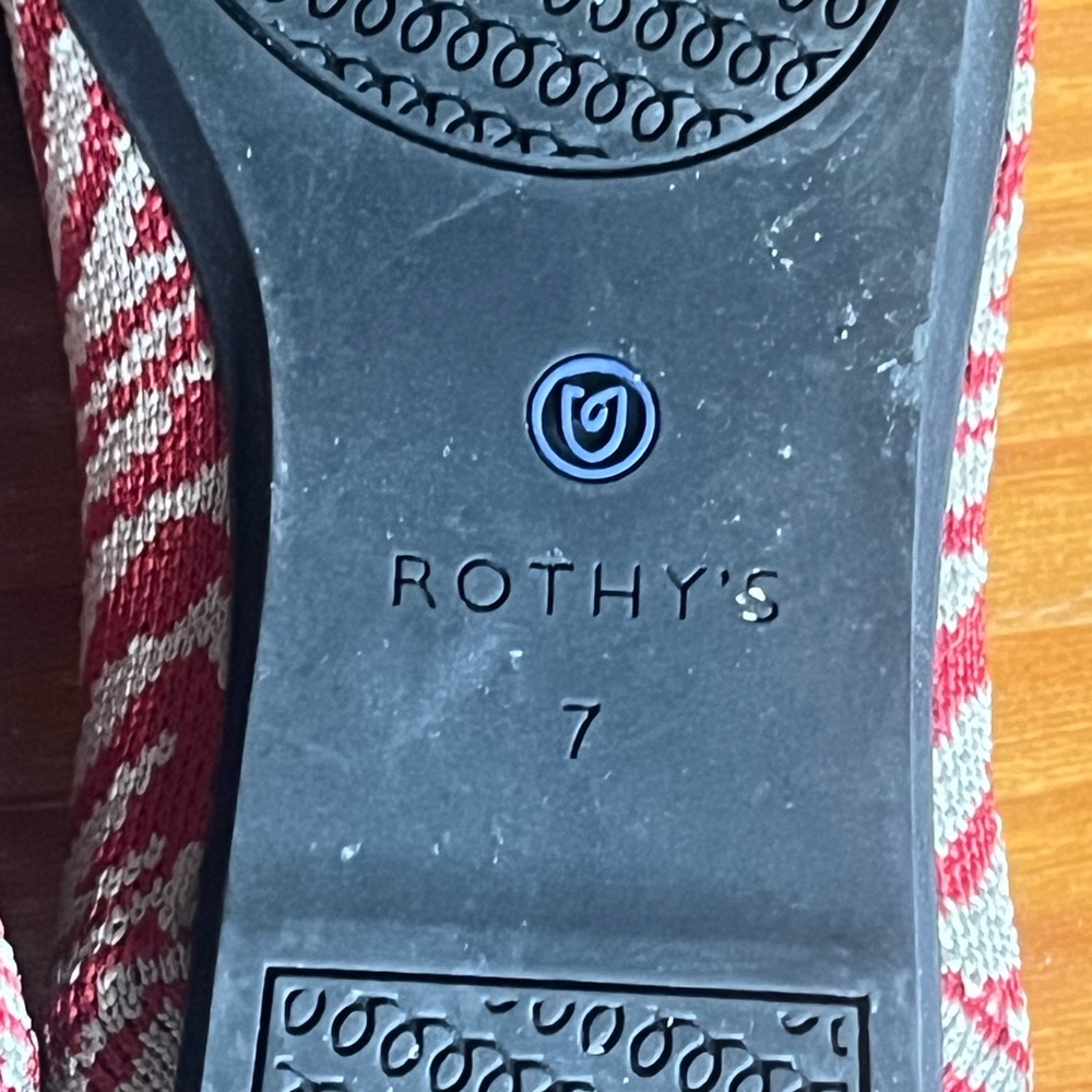 Rothy’s red zebra print points - 7 - Picture 7 of 11